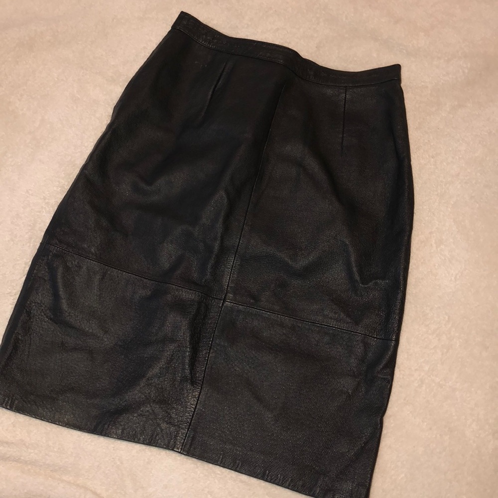 Vintage leather skirt